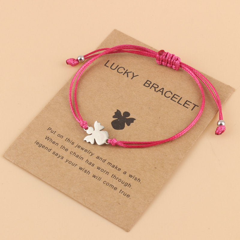 Lyckoängel – betonar både skyddsängeln och den lyckobringande kraften.